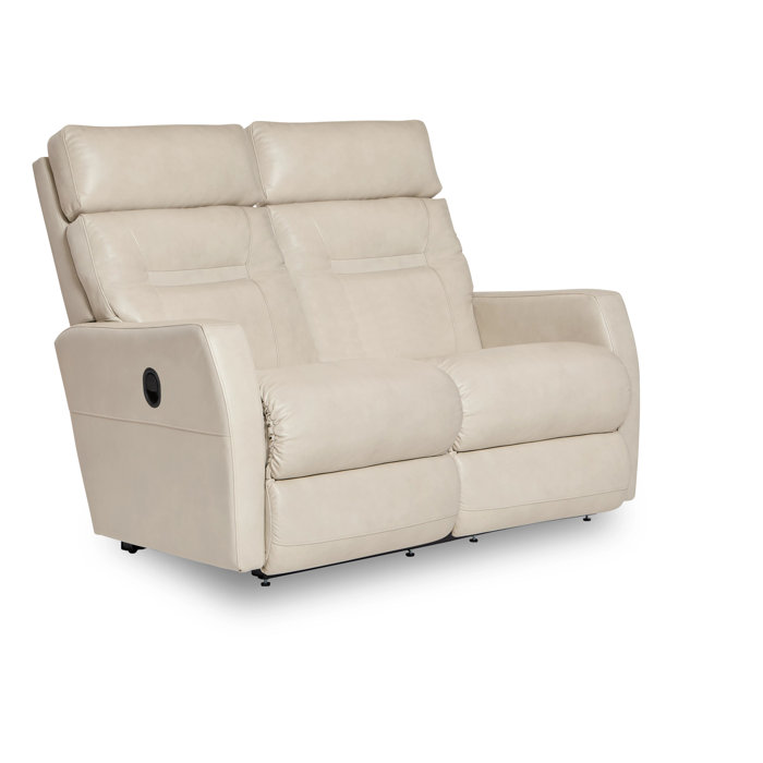 LaZBoy Lennon Leather Wall Reclining Loveseat Perigold